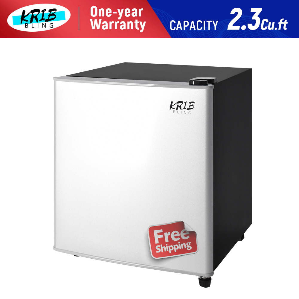 KRIB BLING 2.3cu. Ft. Small Bar Refrigerator Inverter With Freezing