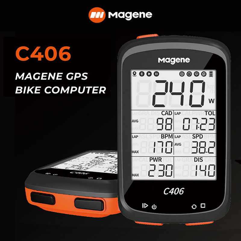 Magene C406 Bike Computer Speedometer Wireless GPS Cycling Cadence