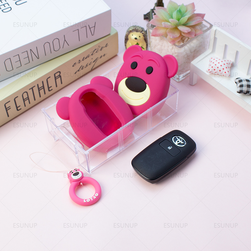 Cartoon lotso key cover forToyota Veloz cross Advance Raize Yaris Ativ ...