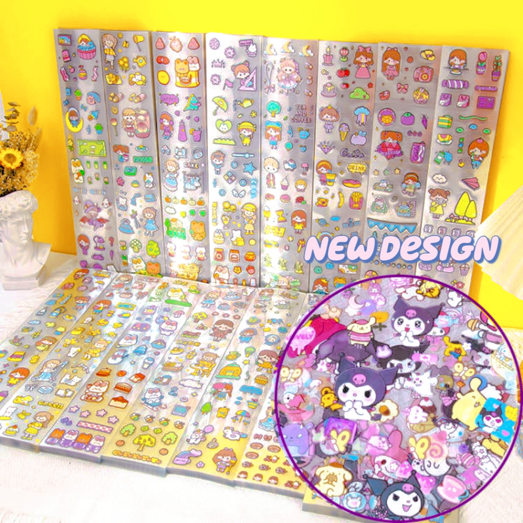 Long Cartoon Waterproof PET Stickers Student Stationery Deco DIY ...
