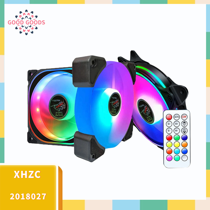 Chassis Fan Fan Controller Battery Life Chariot RGB Remote Control 12cm ...