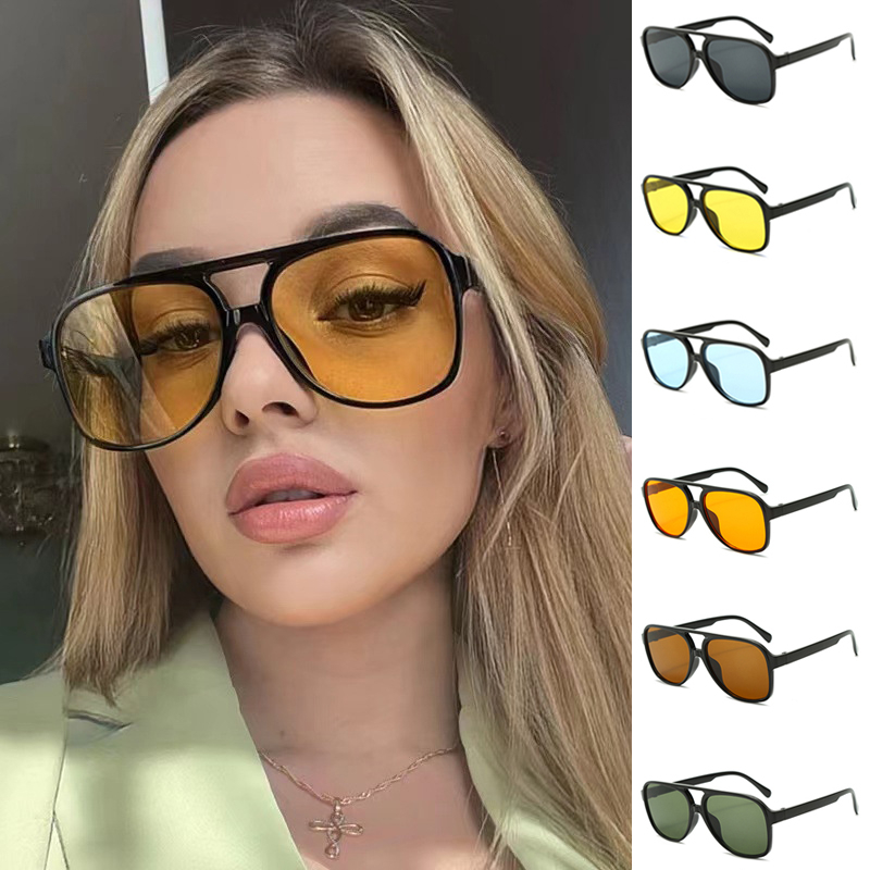 Fashion Retro Aviators Sunglasses For Women Classic Outdoor Shade