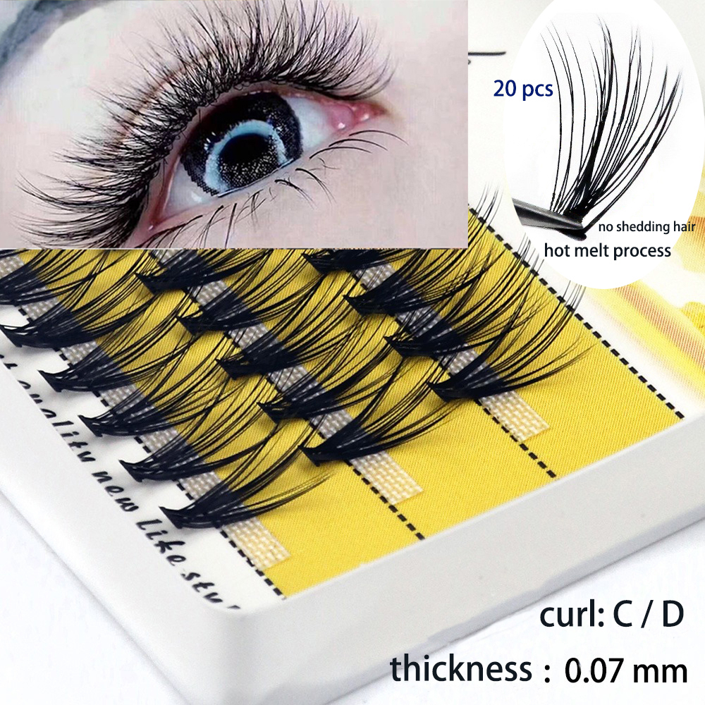 20D eyelash extension D Curl C Curl Ainesunray little girl natural self