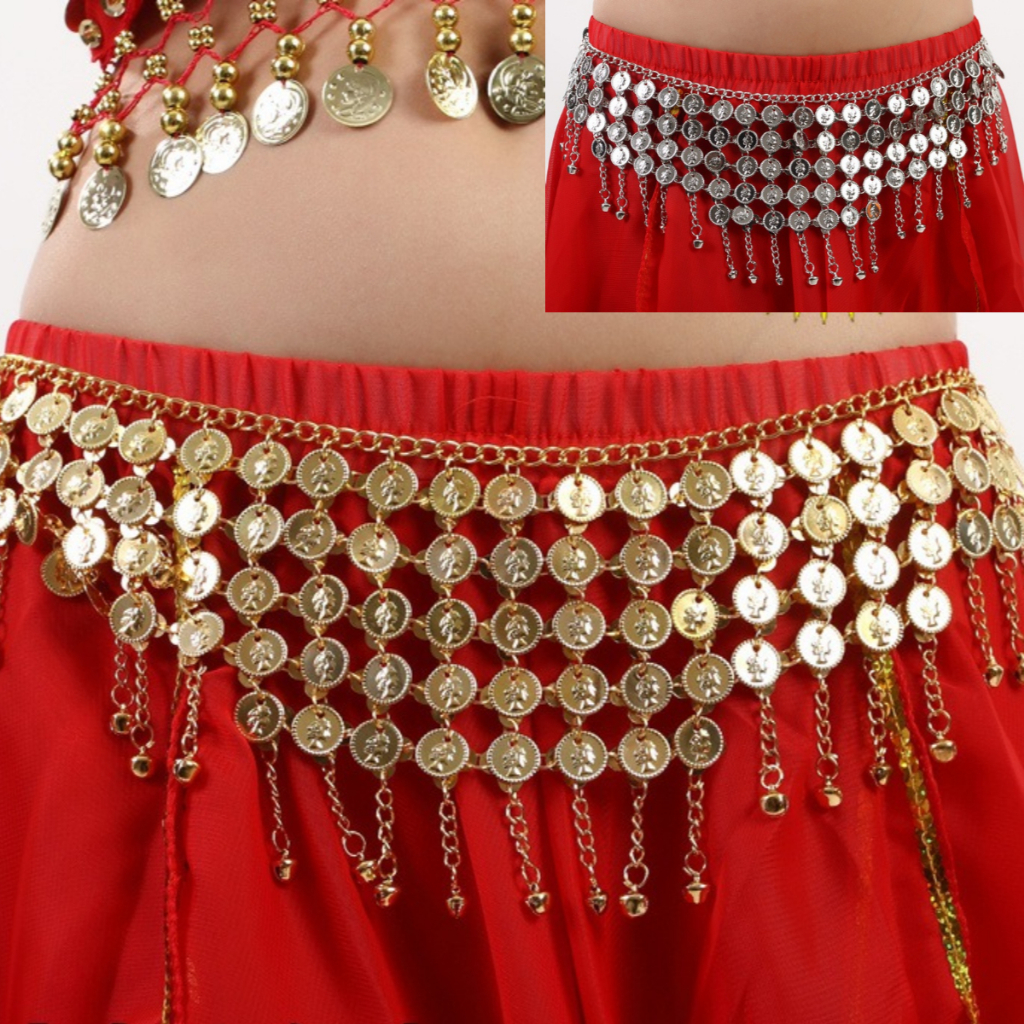 New Belly Dance Metal Bell Waist Chain Indian Dance Performance Belt ...