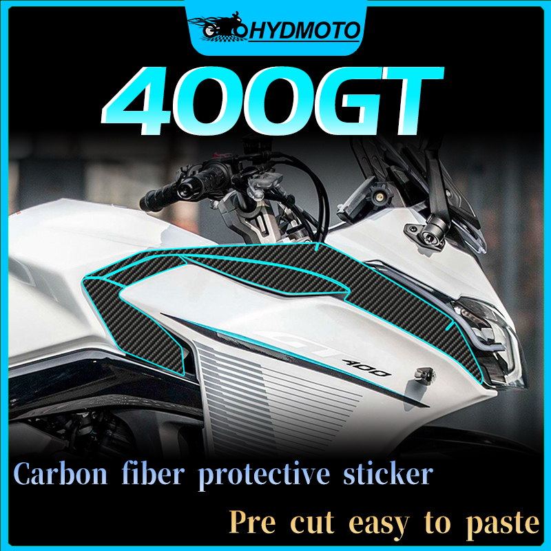 For Cfmoto 400gt Motorcycle Carbon Fiber Protection Car Stickers 