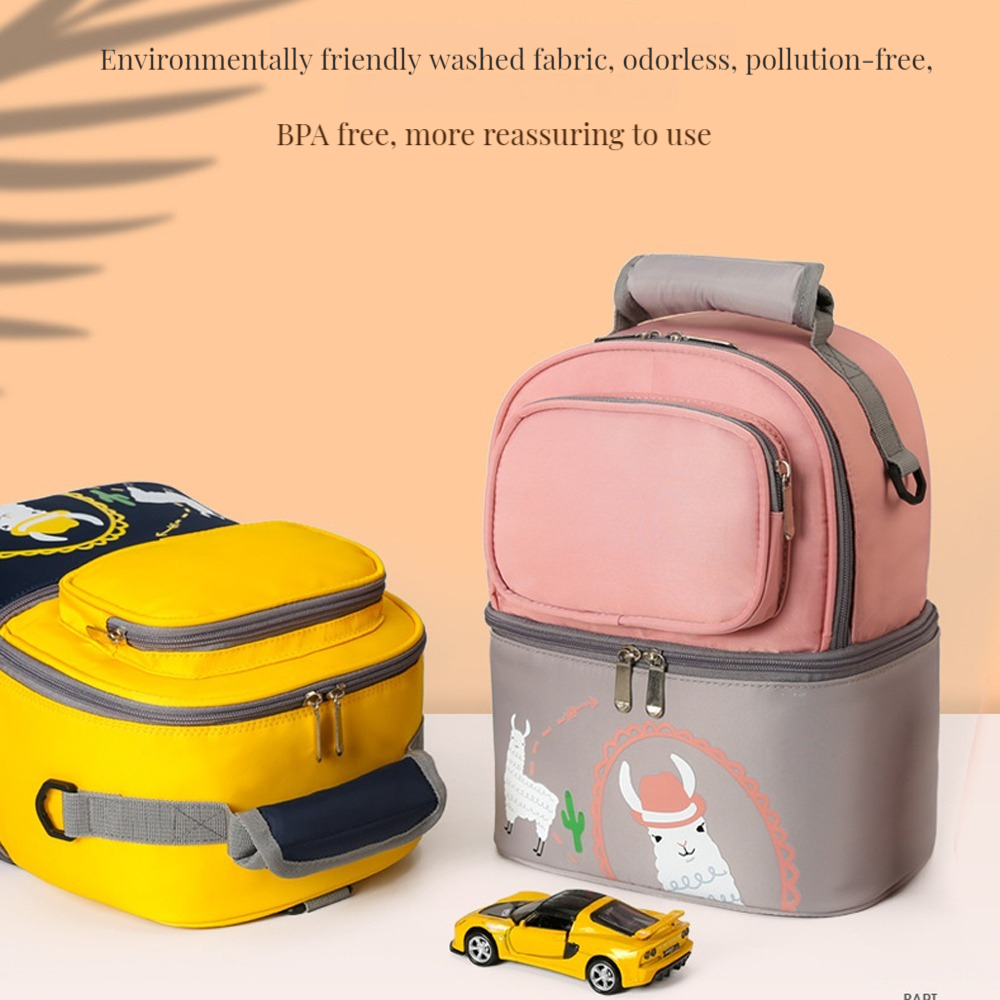 Breast Milk Bag 2 Layer Mommy Backpack Freshkeeping Cooler Bag