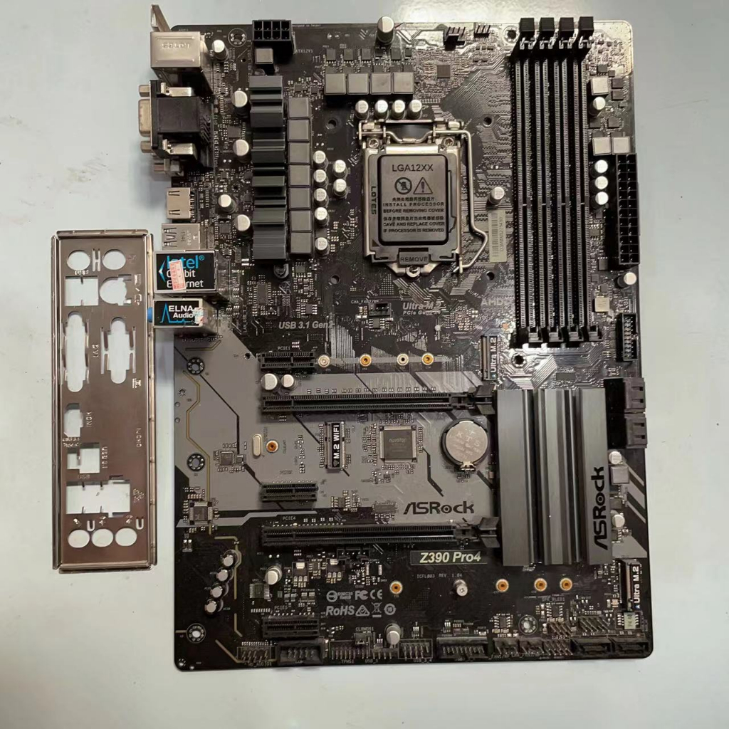 USED ASROCK Z390 PRO4 SUPPORT 8TH GEN & 9TH GEN MOTHERBOARD DDR4 RAM M ...