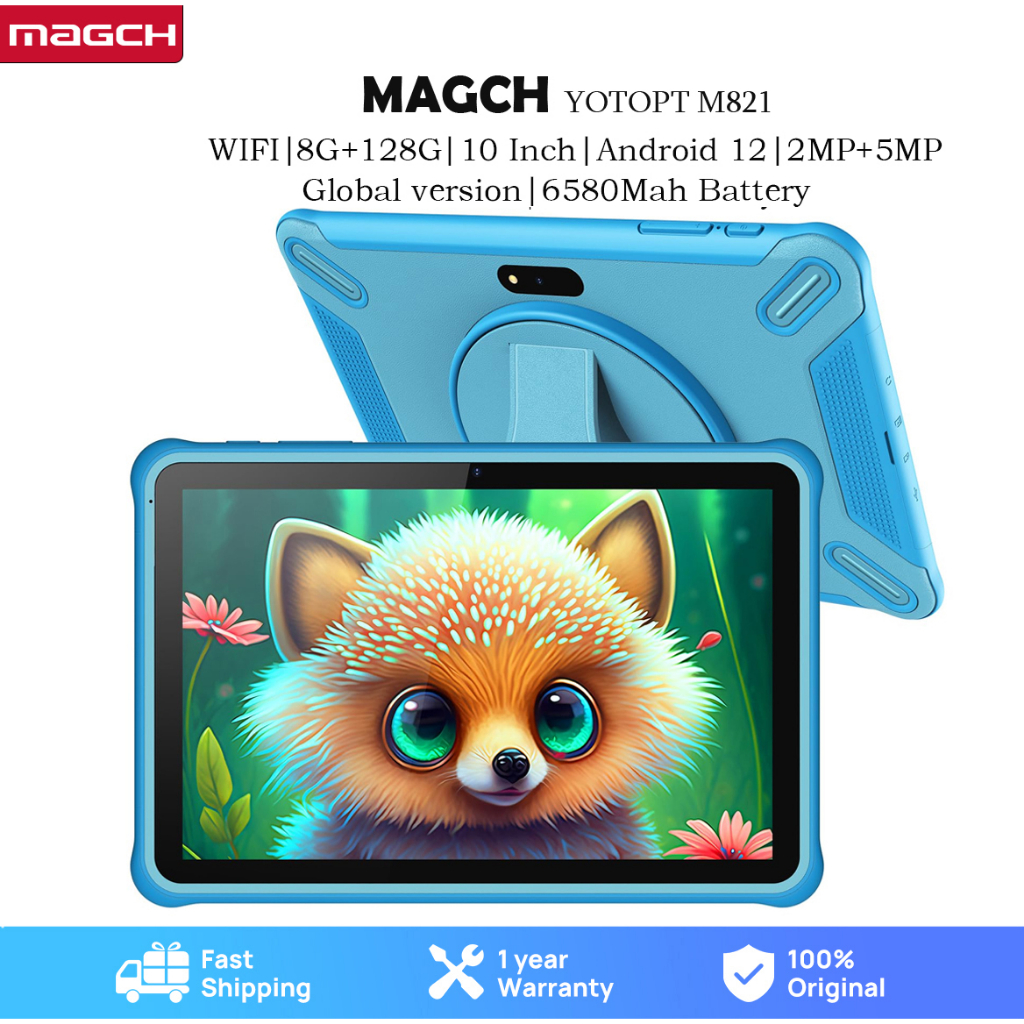 MAGCH YOTOPT 10 Inch Kids Tablet, Android 12.0, Parental Control, HD