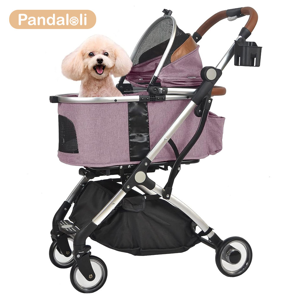 Dog top stroller pink