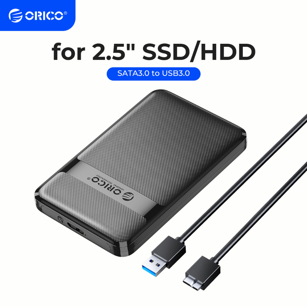 ORICO HDD Case 2.5 inch SATA to USB3.0 Type-C HDD Enclosure 6Gbps Max ...