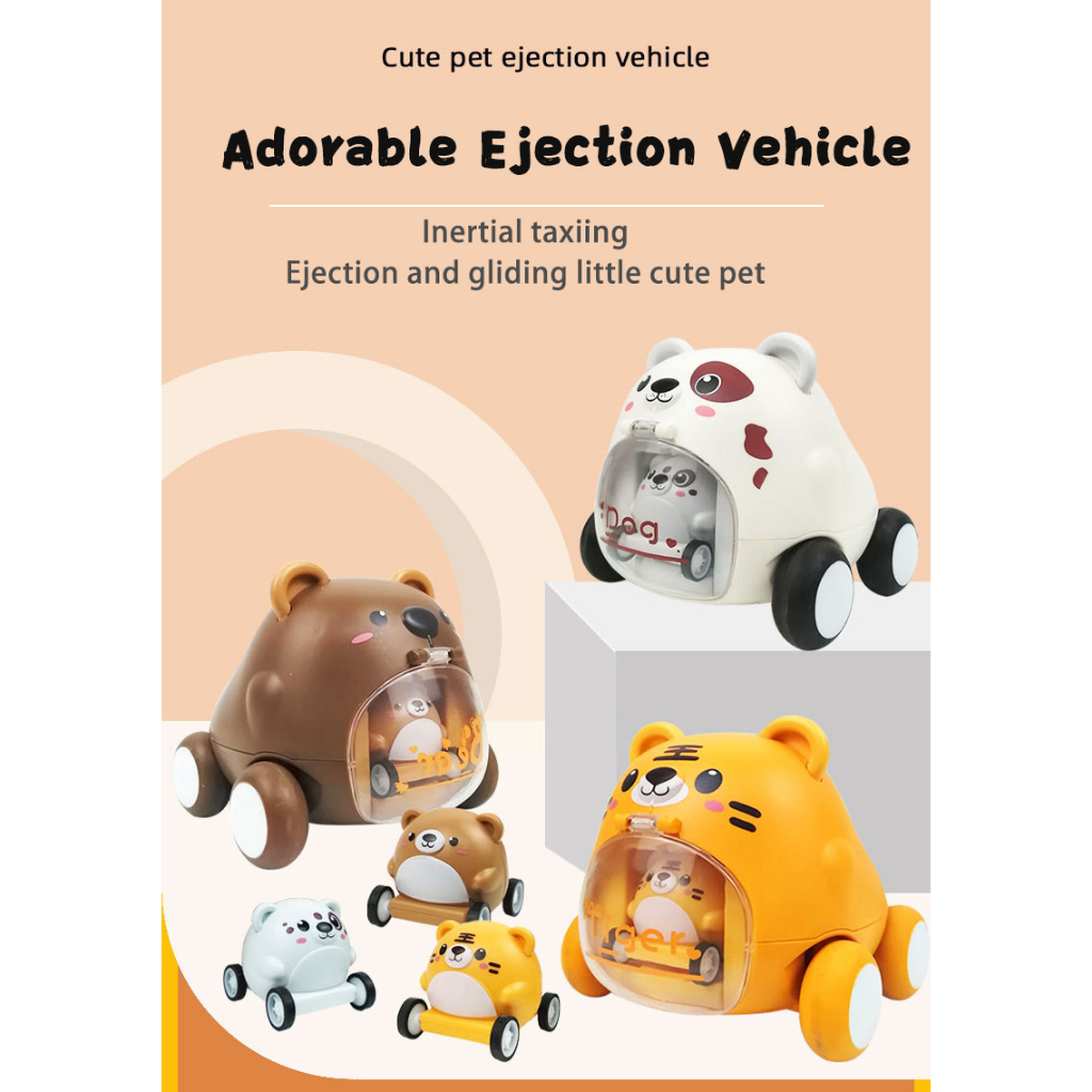 Cars Toy for 2 Year Old Toddler Catapult Vehicle Cartoon Car for Babies