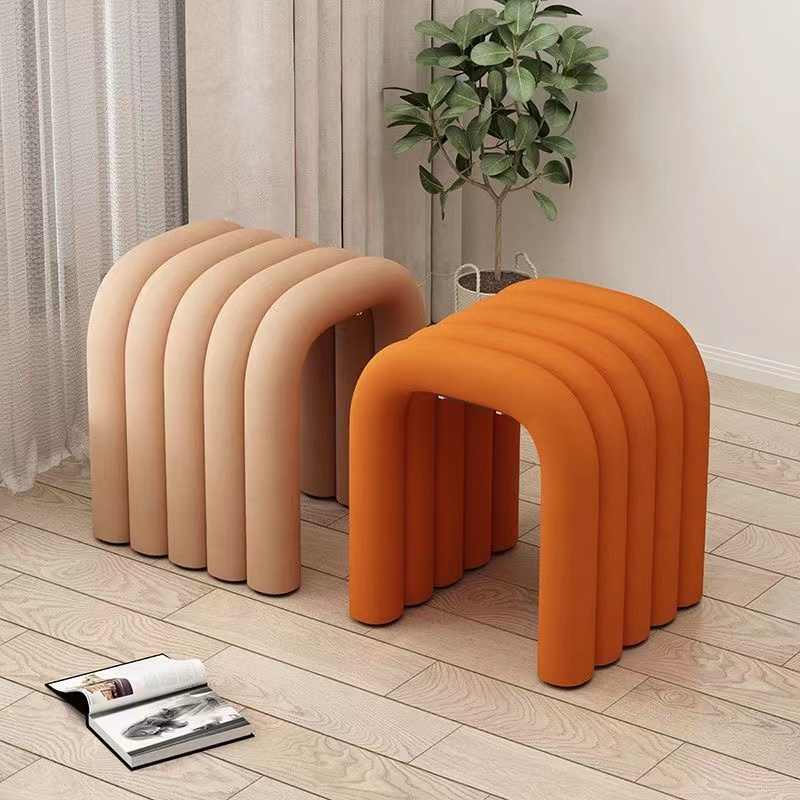 Cream Style Influencer Makeup Chair Nordic Backrest Simple Creative