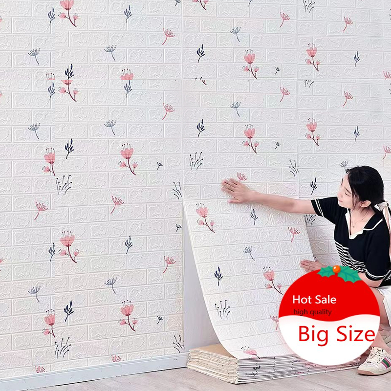 Wallpaper Adhesive Wall Decor Foam Paner Wall Paper Dinding Wall XPE ...