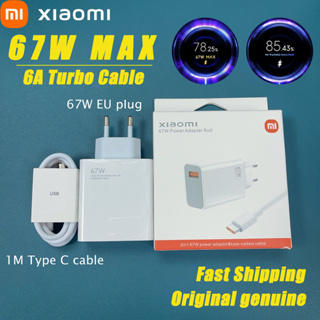 Xiaomi 67w Charger EU Original Turbo Charge Power Adapter 6A Type C Cable  For Xiaomi 11 12 Ultra Poco X3 X4 Pro F3 Redmi Note 11