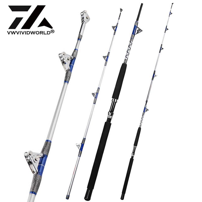 Heavy Duty Boat Fishing Rod 1.98m 2.1m Jigging Trolling With Roller