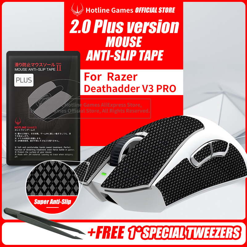 Hotline Games 2.0 Plus Mouse Grip Tape - Anti-Rutsch Für Razer Viper Mini