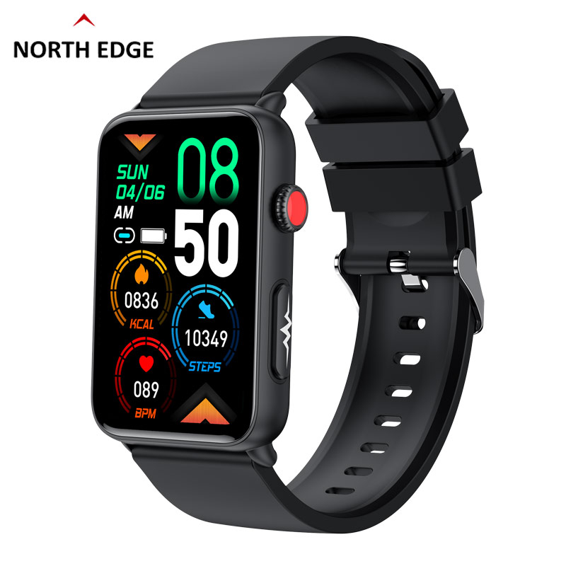 NORTH EDGE ET620 ECG+HRV Health Smart Watch Blood Glucose BP Blood ...