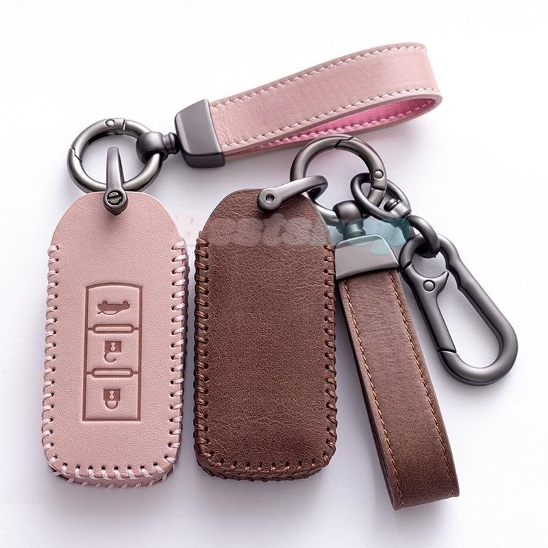 Leather Car Key Case Cover For Mitsubishi expander X PANDER ULTIMATE ...