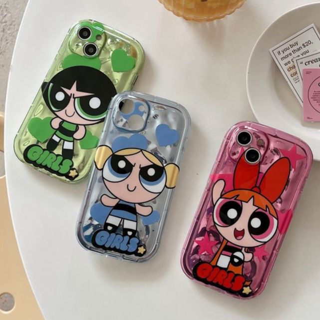 Fold IMD Fashion Powerpuff Girls Soft Case HP iP iPhone 12 13 14 Pro ...