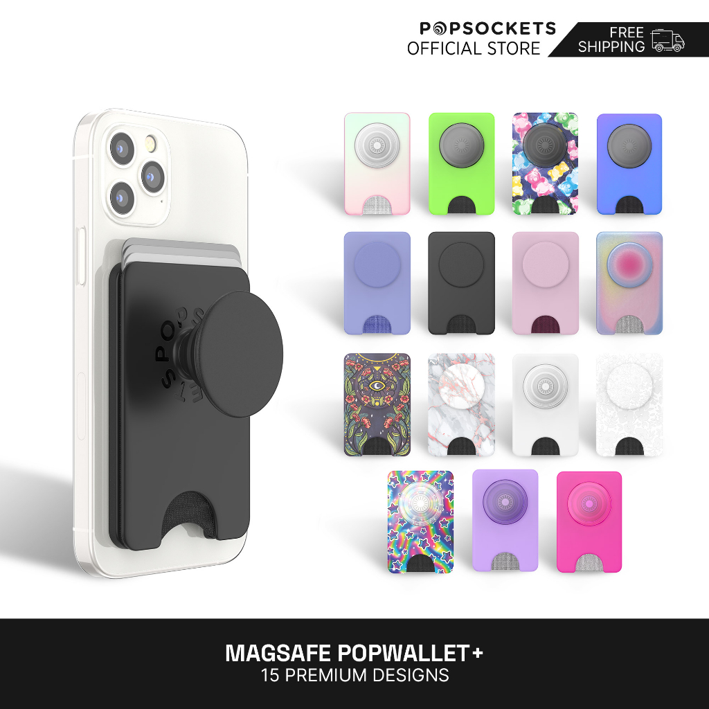 PopSockets PopWallet+ for MagSafe The Premium Phone Wallet for