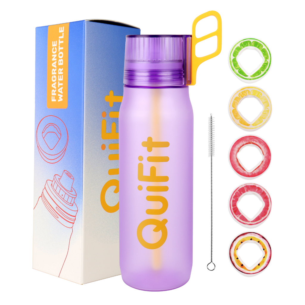 QuiFit Plastic Water Bottles With Five Fruit Flavours (650ML) Shopee
