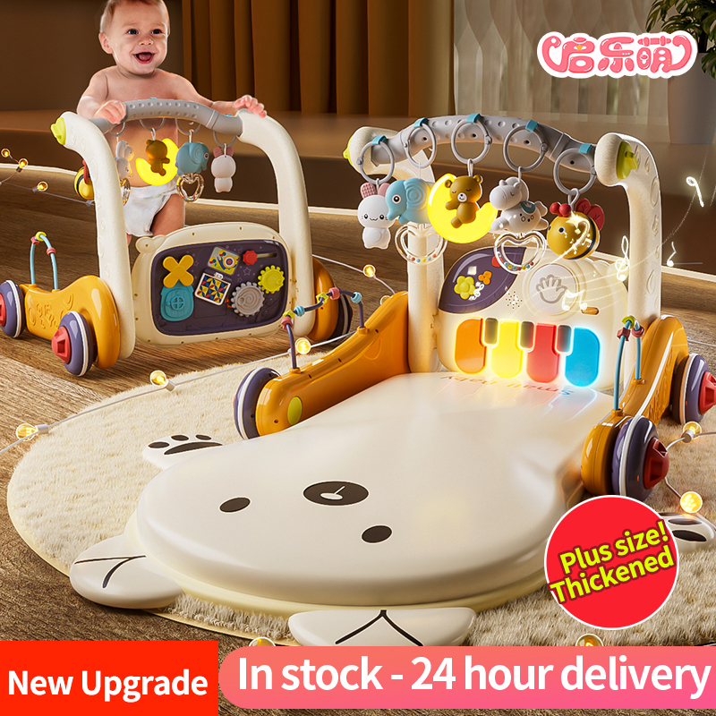 [Qilemeng]Baby Walker Piano Gym Frame Baby Fitness Stand Baby Walker pushchair Early Education