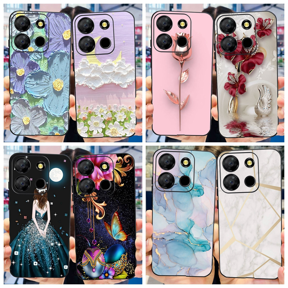 Case For Redmi 13C Coque TPU Soft Silicone Fashion Phone Funda For Xiaomi  Redmi 13C Case Bumper Back Cover Capa Marble