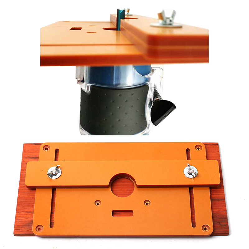 Universal Router Lifting Base & Table Top Plate - Manual Lift, Fits 64-66mm Motors, For Woodworking