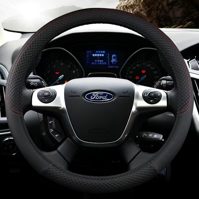 Ford Leather Steering Wheel Cover Everest Ecosport Territory Ranger