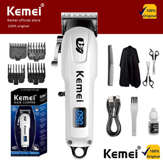 Kemei KM-809A Professional Electric Hair Clipper Rechargeable Men's Tr –