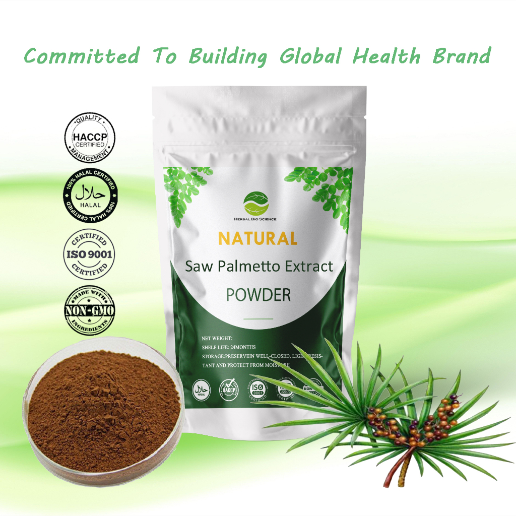 【Natural】Saw Palmetto Extract Powder/Relieve urinary system problems