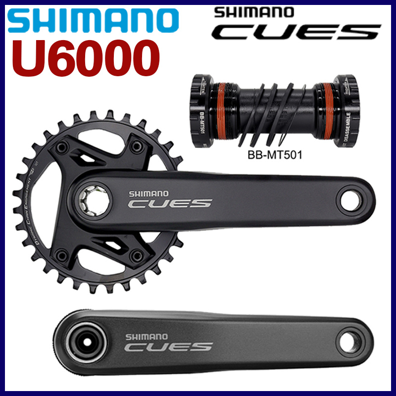 SHIMANO CUES U6000 Crankset U6000-1 32T 170mm 175mm Crankset 9S 10S 11S Speed Mtb Bike Crank Set I.494254612