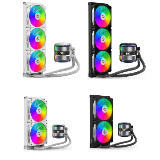 ALSEYE AIO i360/i240 CPU water cooler temperature display dual pumps