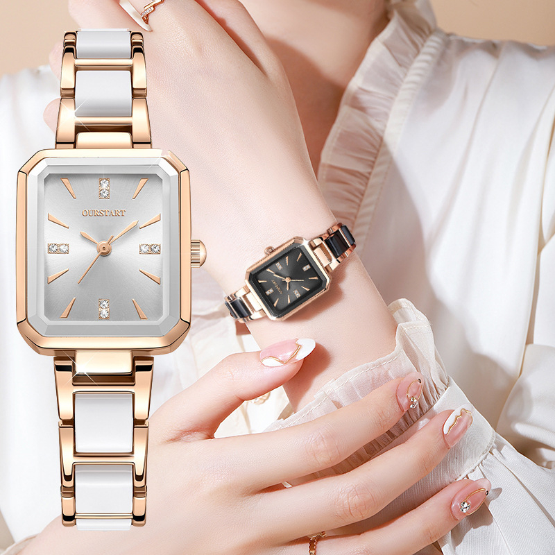 Square Pointer Quartz Watch  Watches women simple, Women wrist watch,  Quartz watch