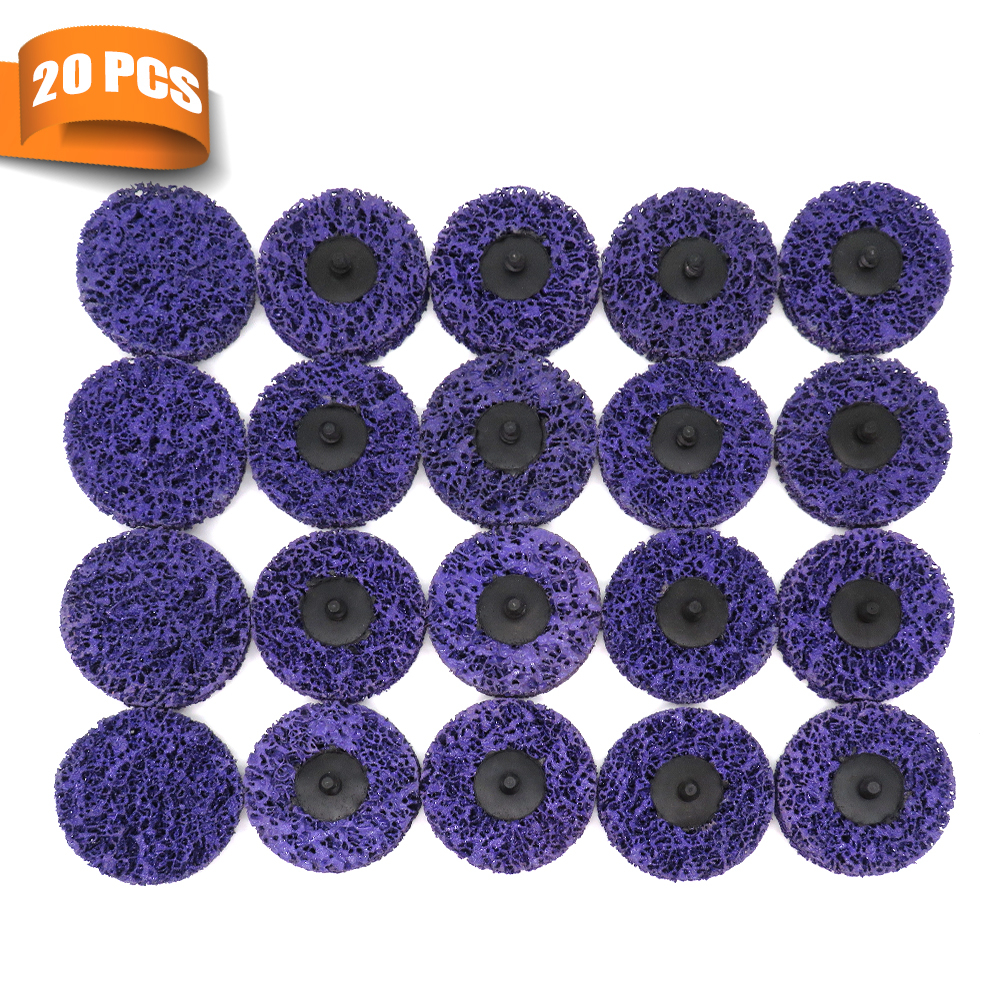 10 Pcs 3" 75mm Quick Change Easy Strip & Clean Discs Purple for Paint