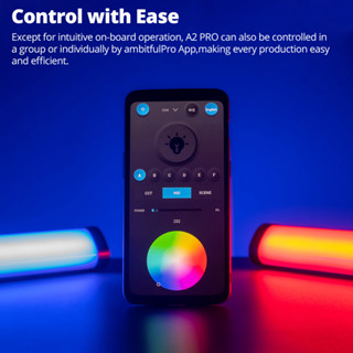 AMBITFUL A2 Pro A2PRO 2500K-8500K RGB Tube Light with Grid,Full Color ...