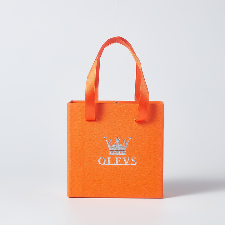 OLEVS Paper Jewelry Box Gift To Relatives And Friends Orange Design ...
