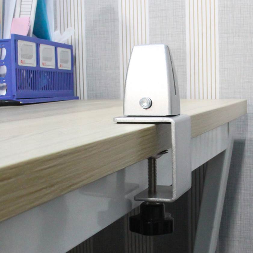 Aluminium Alloy Office Desk Partition Bracket Divider Screen Clamp Shelf Office Clips Support