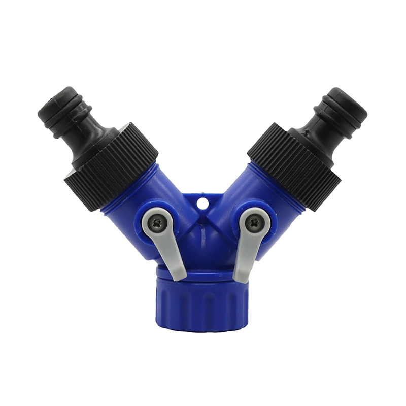 Y-Valve Splitter With Pacifier Connector Garden Hose Fittings Green ...