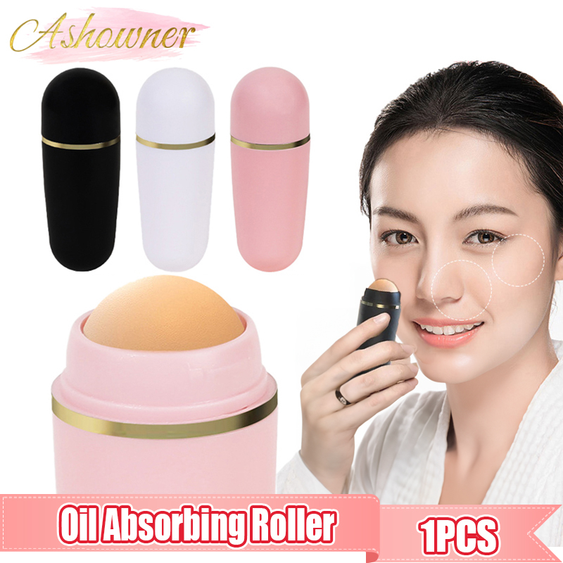 1pcs Face Oil Absorbing Roller Skin Care Tool Volcanic Stone Oil