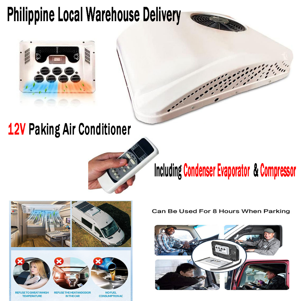 Treeligo 12v Truck Car air conditioner aircond Set for RV car truck