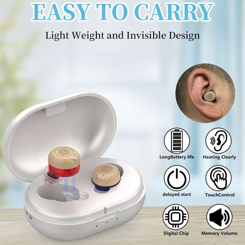 Rechargeable Digital Hearing Amplifier goodmi In ear canal Hearing Aids