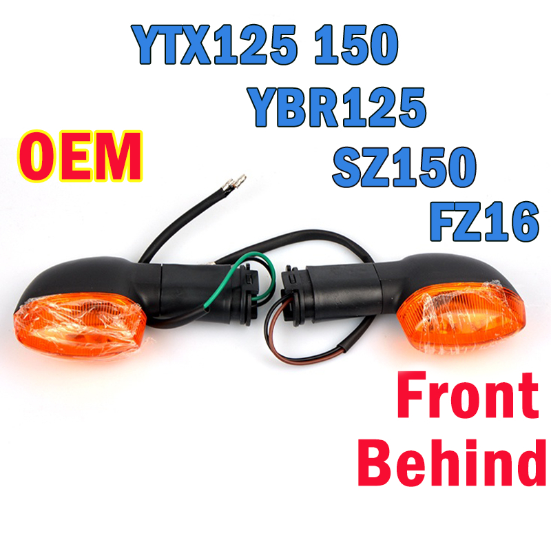 1 Pair Turn Signal Light For YAMAHA YTX125 YTX150 SZ150 FZ16 YBR125