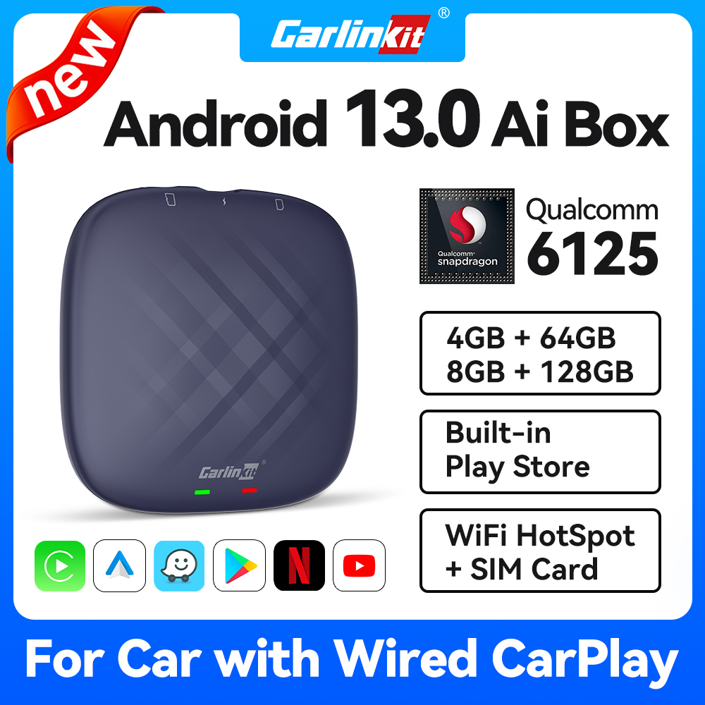 CarlinKit Tbox Plus Android13.0 心もとなく 4+64GB