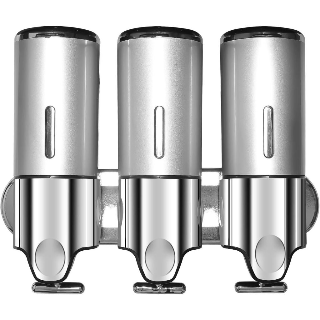 3 in 1 Shampoo Dispenser Wall Mount,Shampoo and Conditioner Dispenser