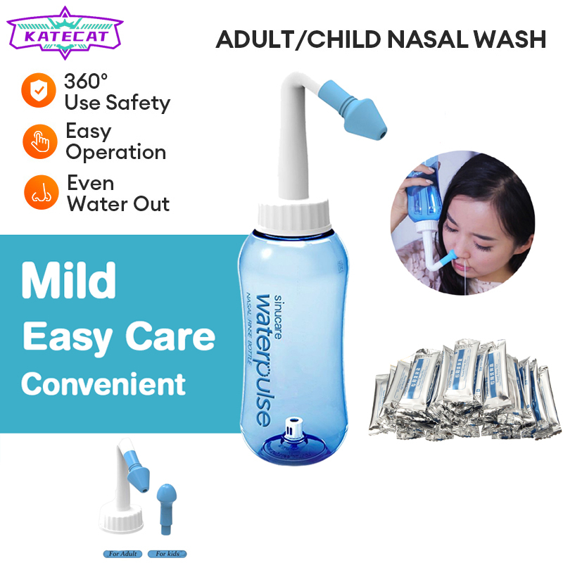 Salorie waterpulse wash nasal nose bottle 300/500ml nasal irrigation ...