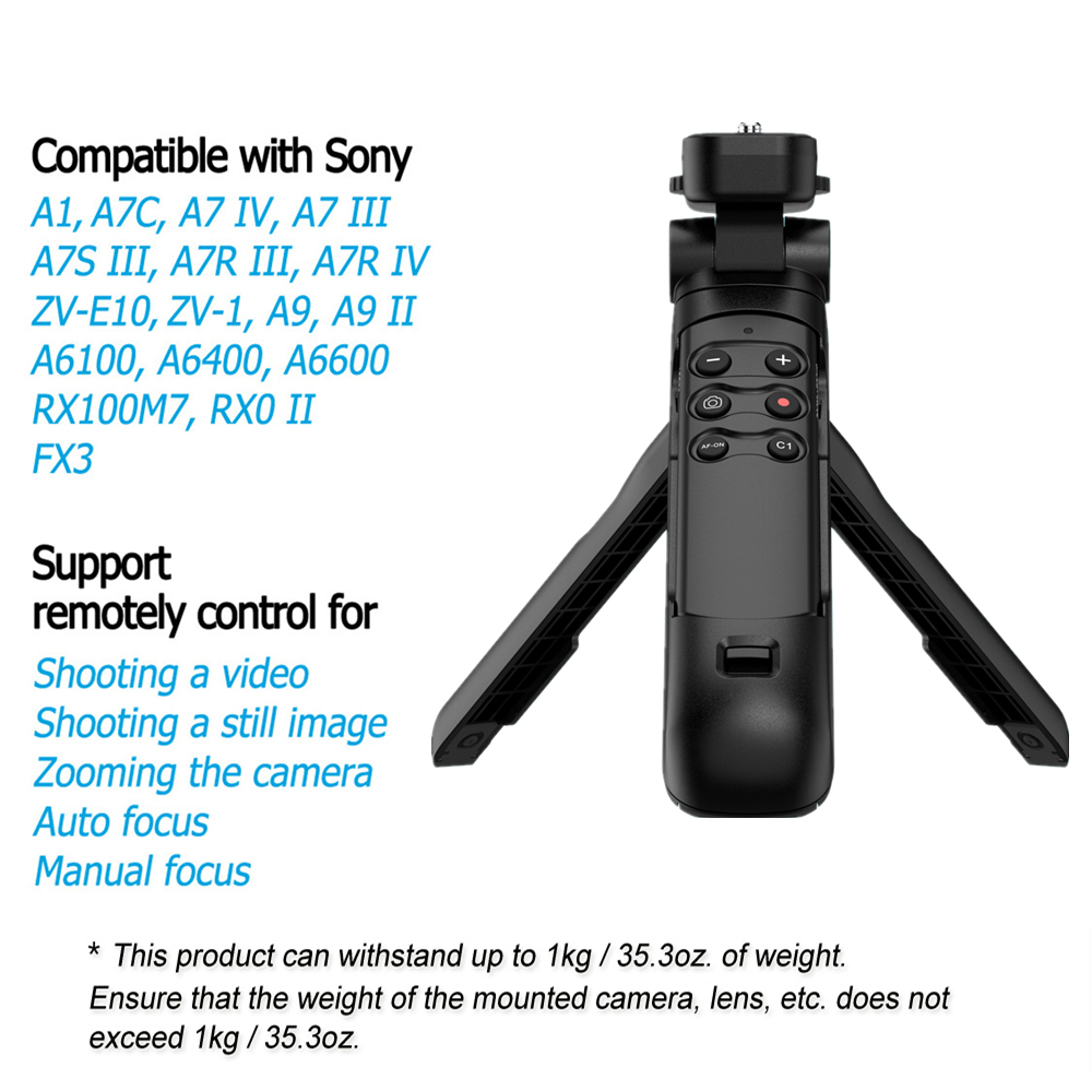 For Sony GPVPT2BT Wireless Shooting Grip and Tripod for Sony A1,A7C,A7