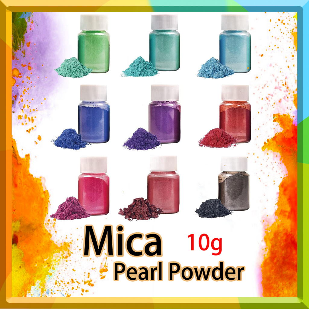 Mica Pearl Powder 10g/Bottle of Natural Pigment Powder for Epoxy Resin