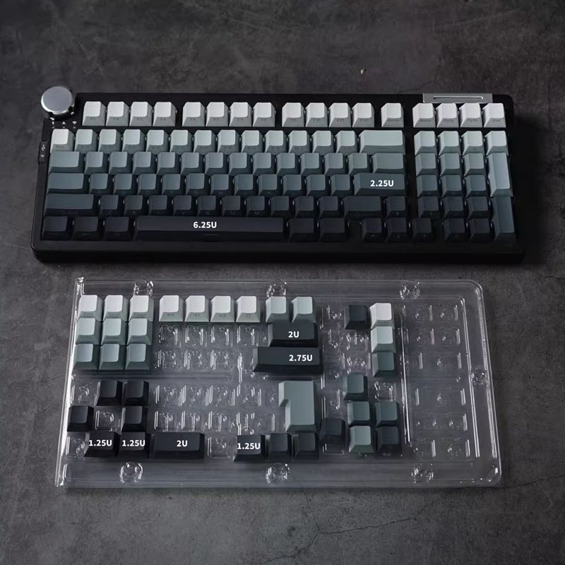 Polar Day Side Engraved Keycap 129 Keys OEM Profile PBT Double Shot ...