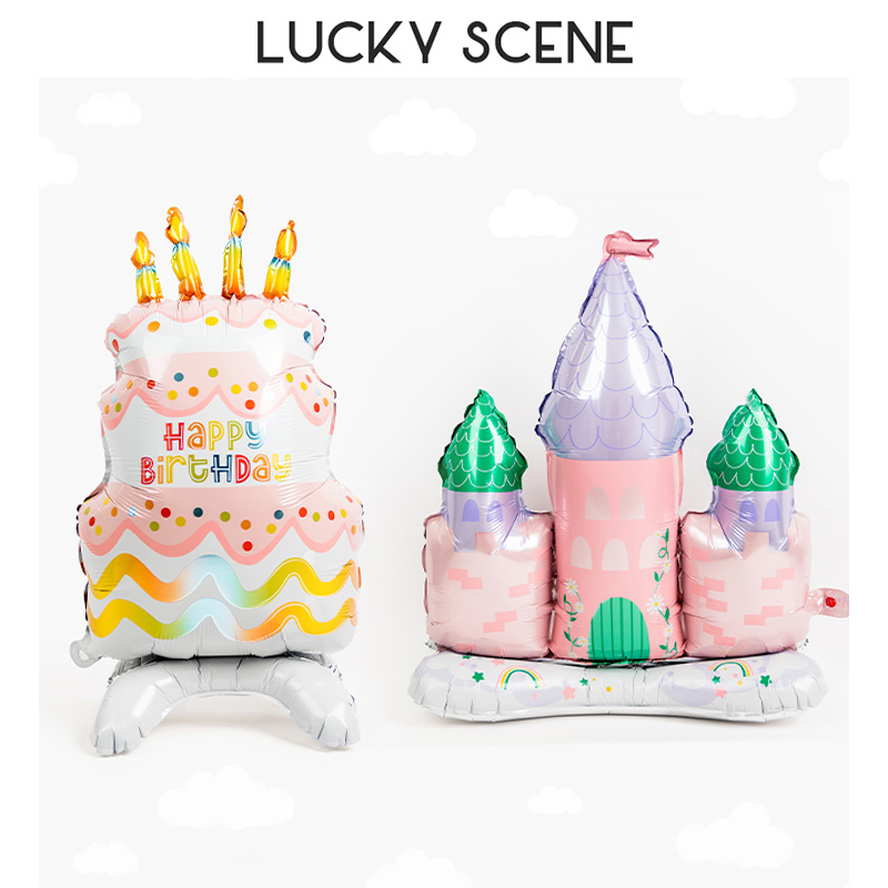 Base Standing Pink Castle Little Princess Queen Birthday Party ...